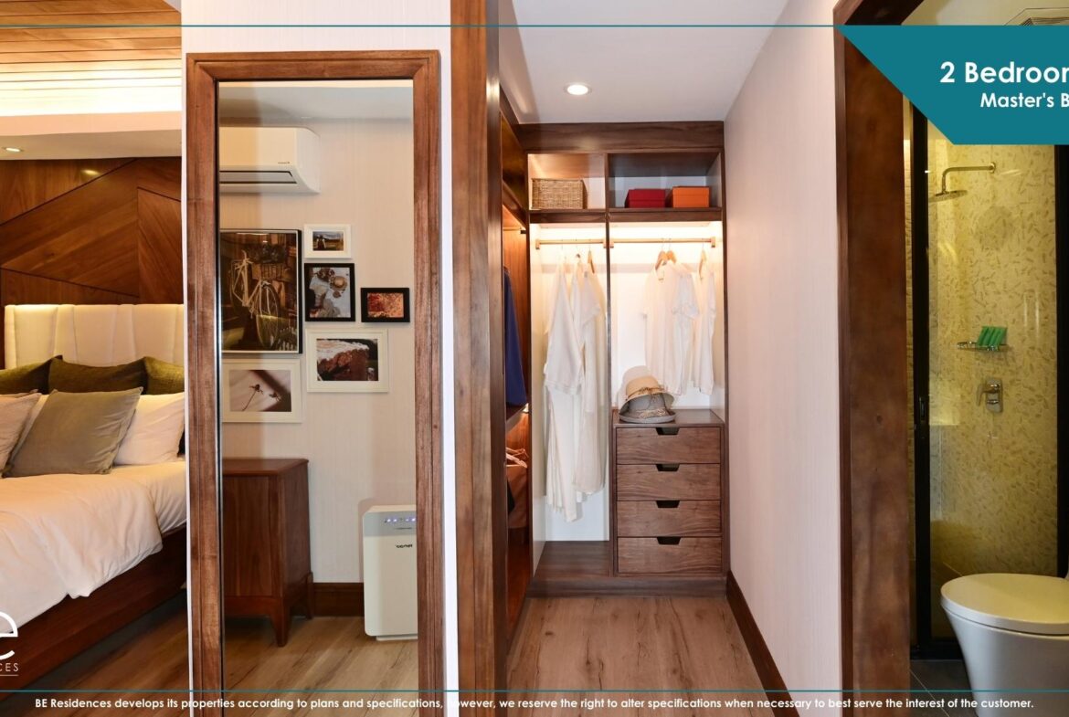 Be Residences Lahug 2 BR Walk in Closet