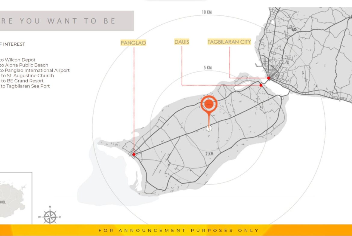 BALAI Helena by BE Residences Panglao, Bohol Map