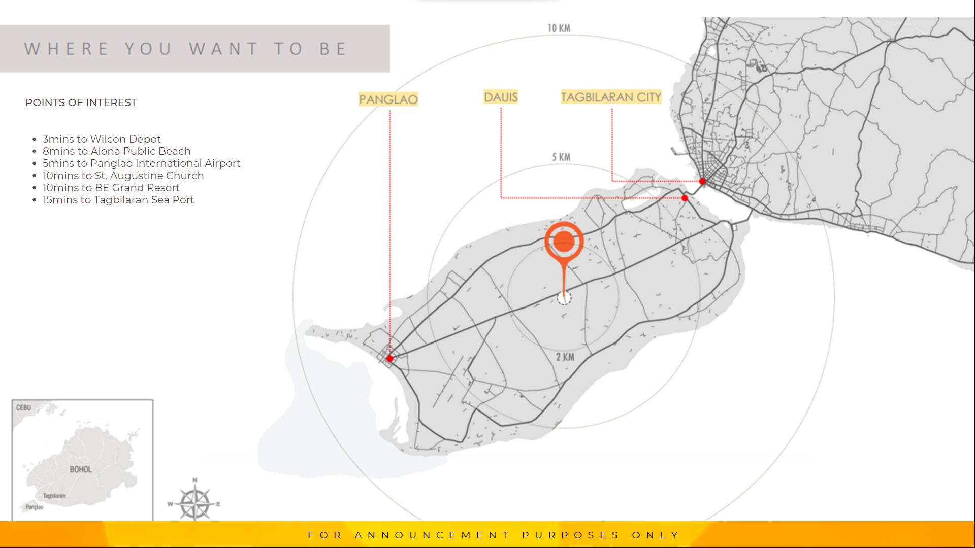 BALAI Helena by BE Residences Panglao, Bohol Map